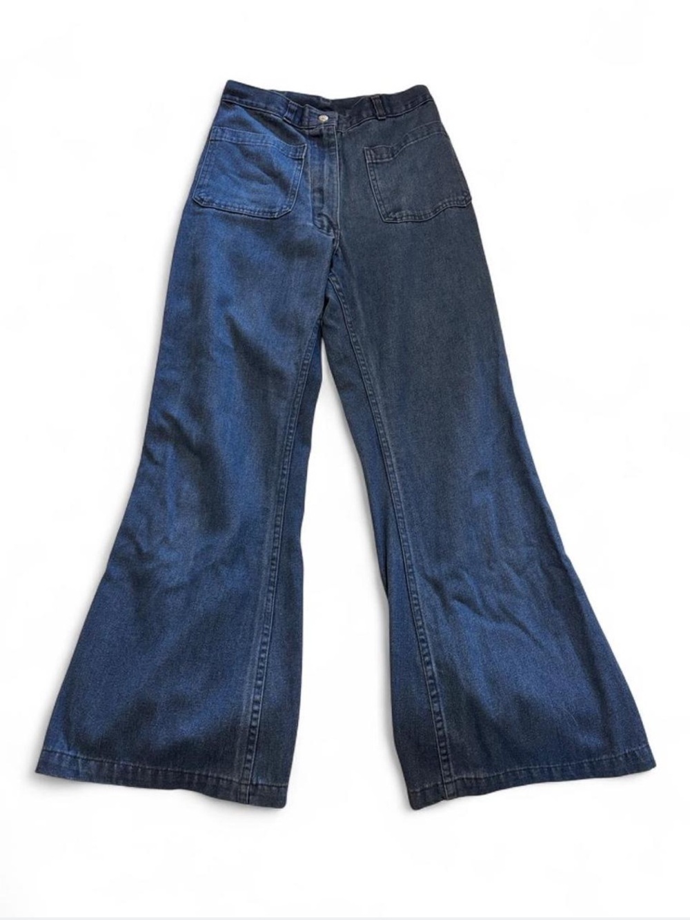 Vintage Seafarer Union Made Blue Denim Jeans 26W 28.5 L